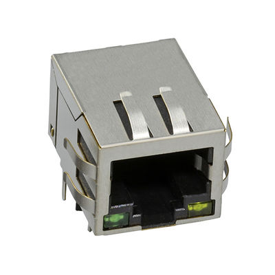 Η ενιαία ετικέττα λιμένων κάτω από 8 καρφώνει το θηλυκό συνδετήρα PCB RJ45 με το φίλτρο Ethernet