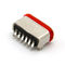 Θηλυκό οριζόντιο SMT 6 συνδετήρας καρφιτσών USB3.0 USB3.1 για τη χρέωση
