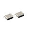 6 βυθίζοντας θηλυκό 0.8MM 3.1mm πιάτων PCB υποδοχών συνδετήρων τύπων Γ καρφιτσών USB