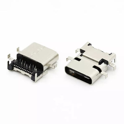 Mid Mount Hybrid Socket Female USB 3.1 C Connector 24Pin ROHS
