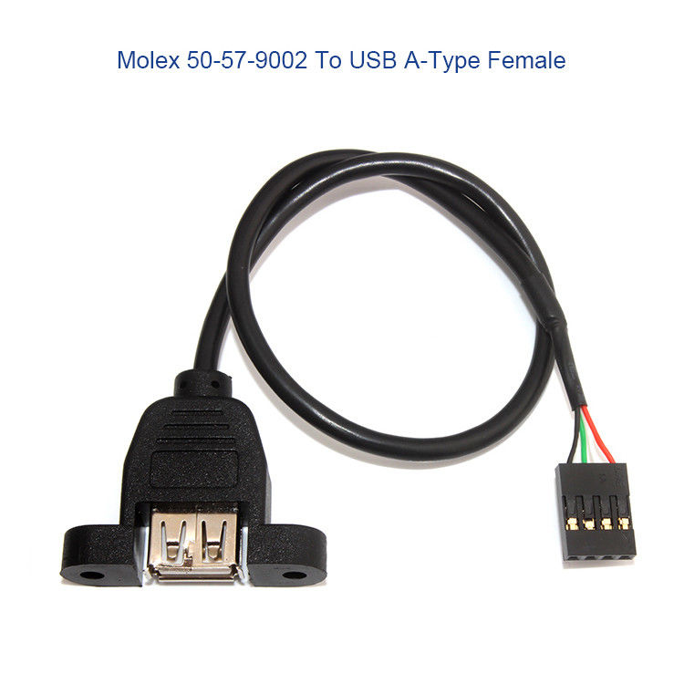 Λουρί καλωδίων συνήθειας Molex 50-57-9404 με το SL 2.54mm 4 τρόπος 70066 συνδετήρας