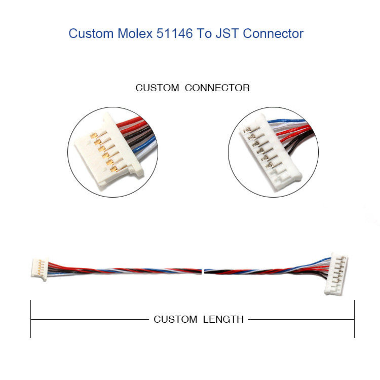 ηλεκτρικό λουρί MOLEX 51146 1.25mm καλωδίων 5P 6P με τον κάτοχο κατοικίας A1254 SMD