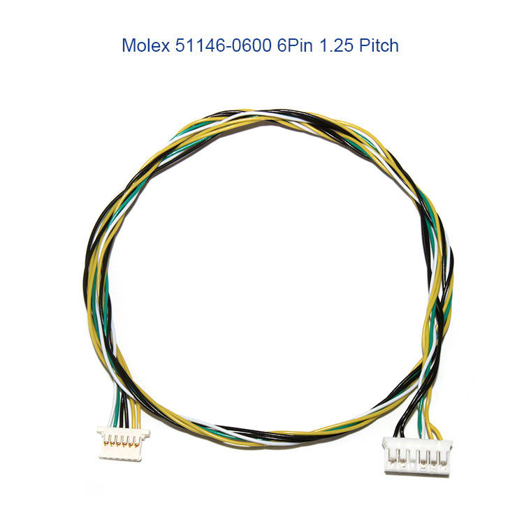 ηλεκτρικό λουρί MOLEX 51146 1.25mm καλωδίων 5P 6P με τον κάτοχο κατοικίας A1254 SMD