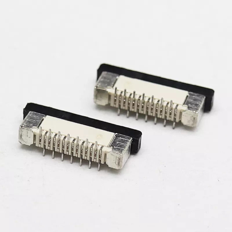 Συνδετήρας 0.5MM ZIF SMT FPC FFC vetical τύπος πισσών H2.0mm 1.0MM