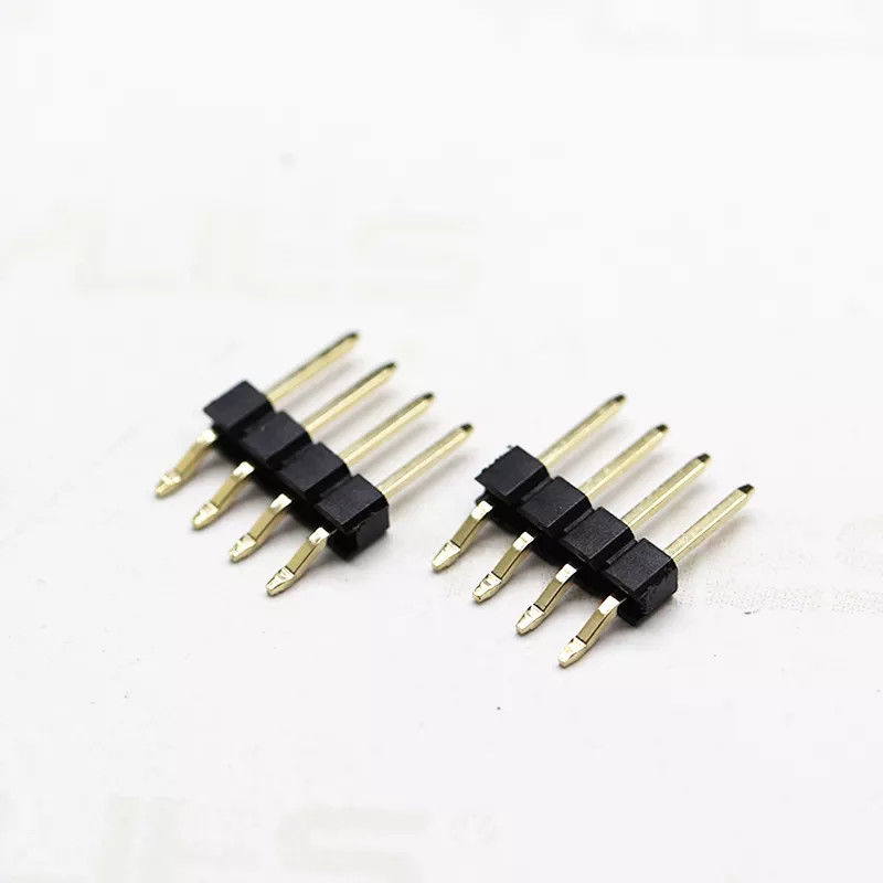 Πλαστική επιγραφή 2.54mm θέσεις 2-40pin καρφιτσών σειρών σωστής γωνίας καμμμένη SMT ενιαία