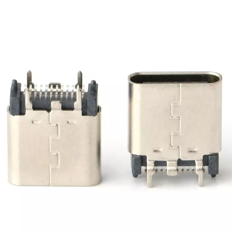 USB 3.1 Θηλυκό 24pin USB Τύπου C Connector Κατακόρυφη ενημερωμένη έκδοση κώδικα Υψηλή ταχύτητα