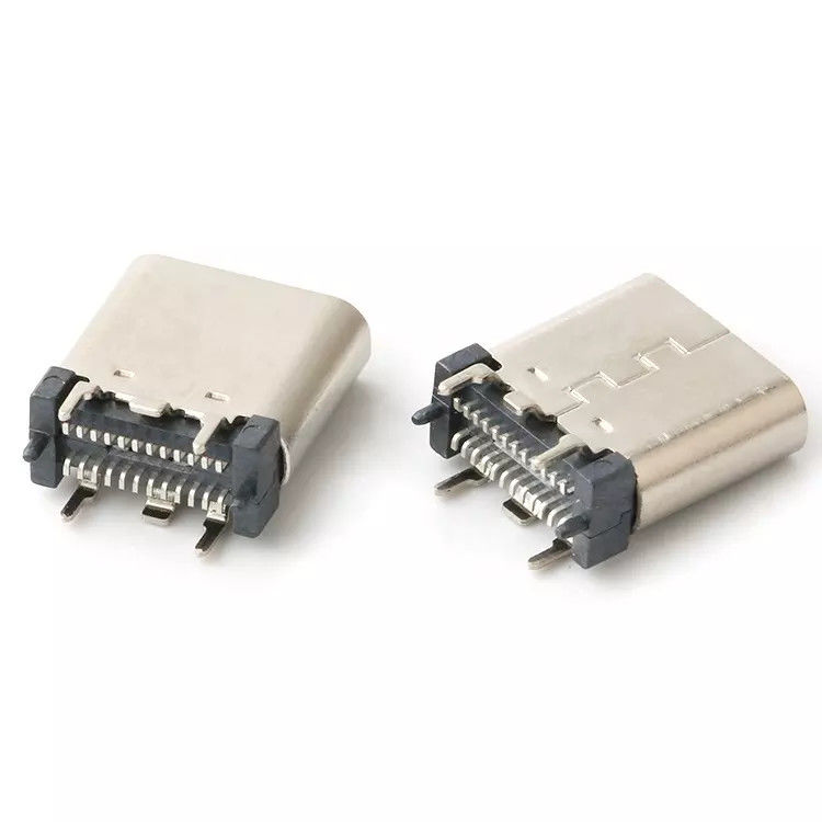 USB 3.1 Θηλυκό 24pin USB Τύπου C Connector Κατακόρυφη ενημερωμένη έκδοση κώδικα Υψηλή ταχύτητα