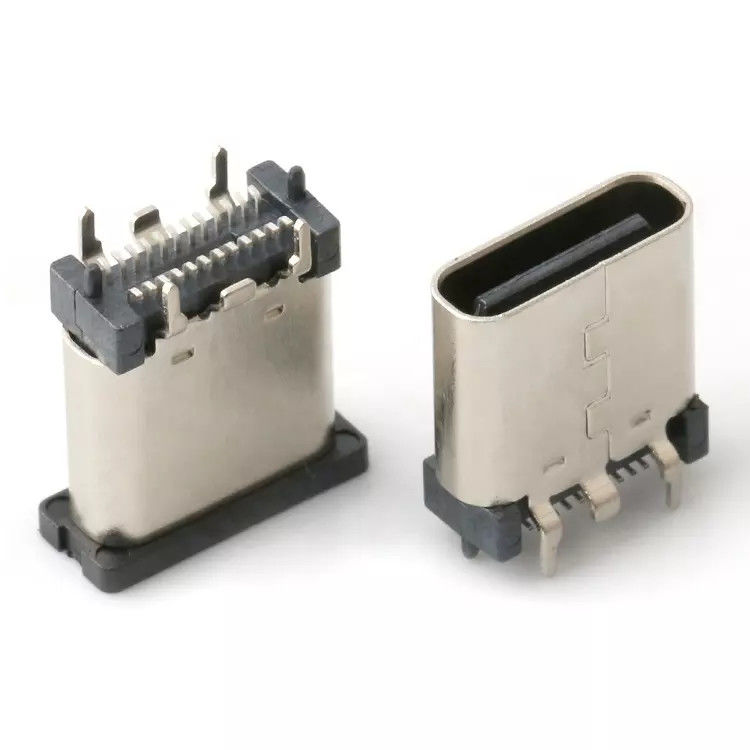 USB 3.1 Θηλυκό 24pin USB Τύπου C Connector Κατακόρυφη ενημερωμένη έκδοση κώδικα Υψηλή ταχύτητα