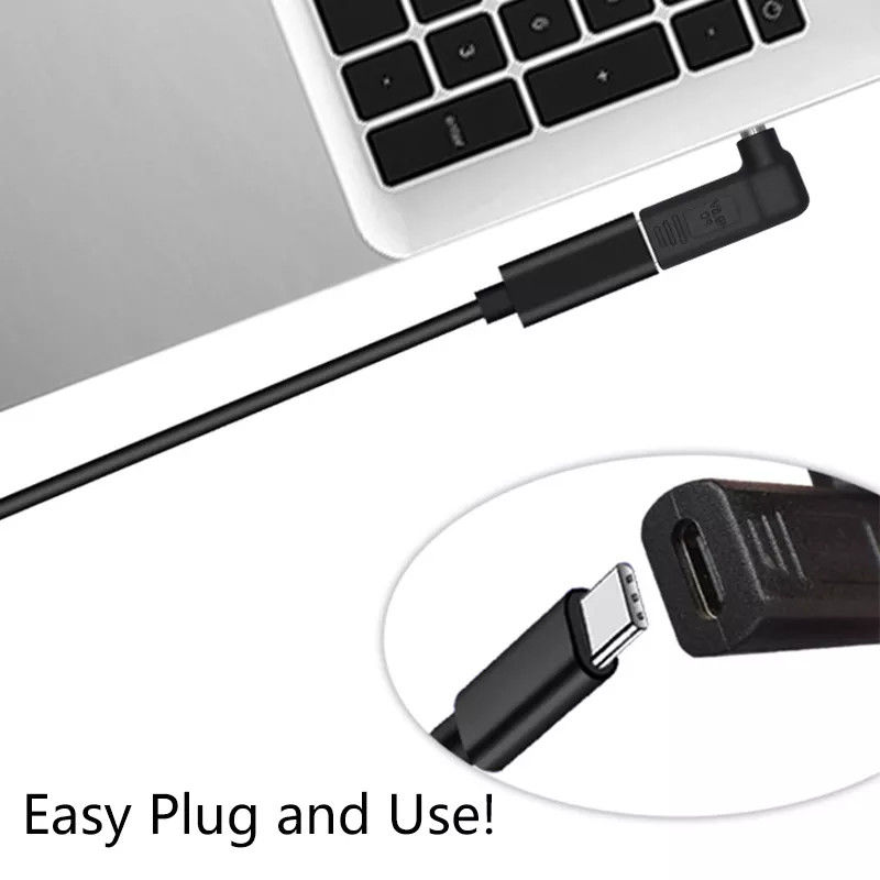 100W USB Type C Θηλυκό σε DC 5,5x2,5mm Αρσενικό PD Σύνδεσμος Γρήγορη γρήγορη φόρτιση