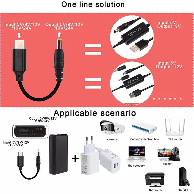 DC 15v Τύπος 20V Μετατροπέας Usb C Pd Trigger 5525mm