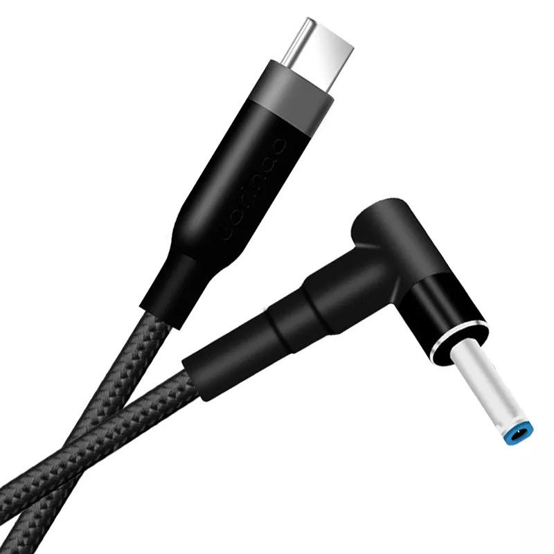 Μετατροπέας αρσενικού 100W DC 4,5x3,0mm USB Type C PD DC 4530 για Φόρτιση φορητού υπολογιστή Hp