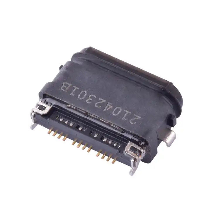 USB4.0 Σύνδεσμοι τύπου C 24Pin Αδιάβροχοι IPX8 SMT Μέση τοποθέτηση 0,4mm