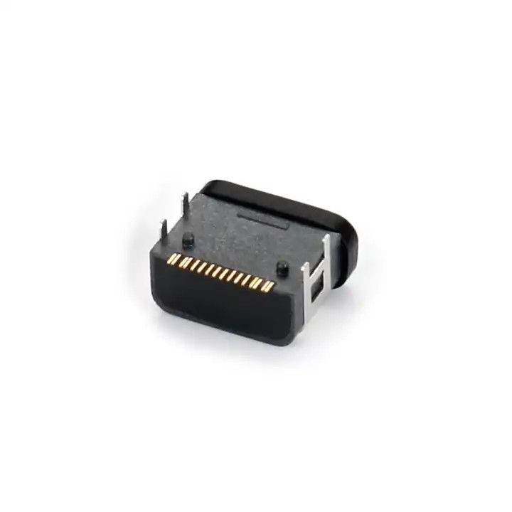 Πυρόστεγη θύρα 16Pin USB τύπου C θηλυκό σύνδεσμο SMT τετρα-πιν DIP στην πρίζα του πλοίου