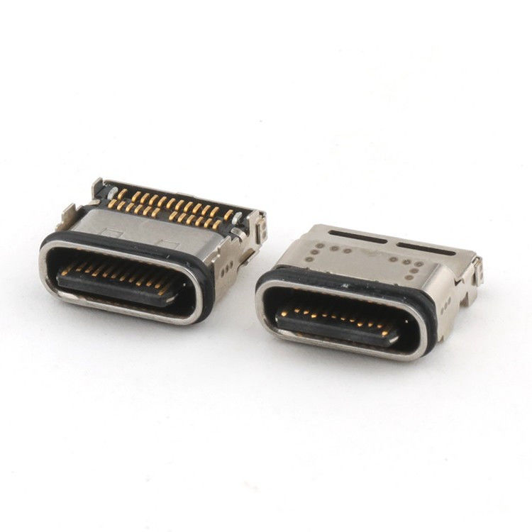 Σύνδεσμος USB C 24 πιν SMT τύπου IPX8 Αδιάβροχος σύνδεσμος USB C τύπου θηλυκού τύπου