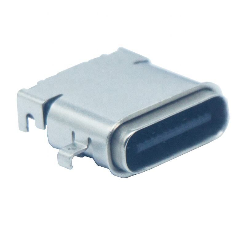 24 ακίδων 3.1 Αδιάβροχος IPX7 USB C Connector για Smart Wear PCB Charger Connector Τύπου συγκόλλησης c