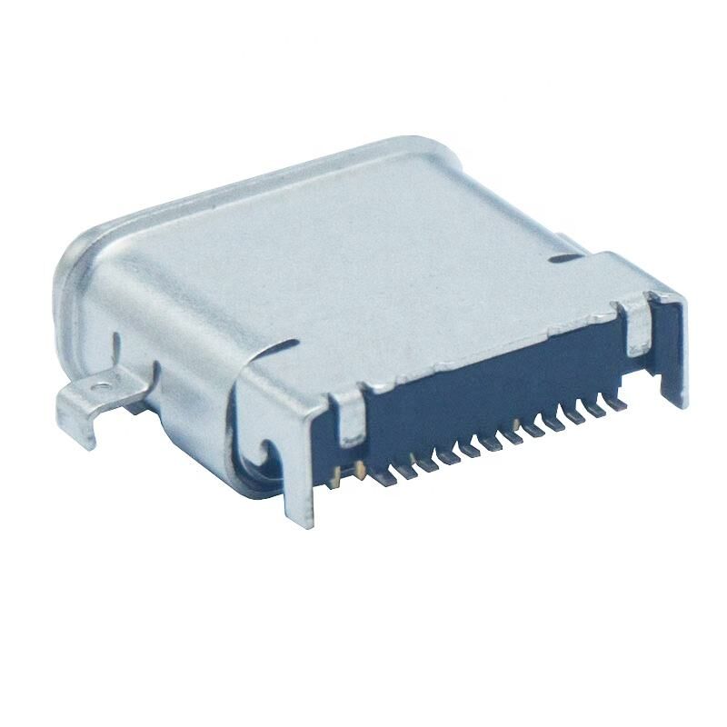24 ακίδων 3.1 Αδιάβροχος IPX7 USB C Connector για Smart Wear PCB Charger Connector Τύπου συγκόλλησης c
