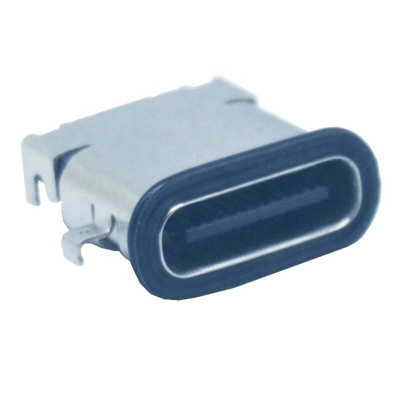 24 ακίδων 3.1 Αδιάβροχος IPX7 USB C Connector για Smart Wear PCB Charger Connector Τύπου συγκόλλησης c