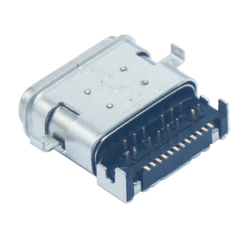 24 ακίδων 3.1 Αδιάβροχος IPX7 USB C Connector για Smart Wear PCB Charger Connector Τύπου συγκόλλησης c