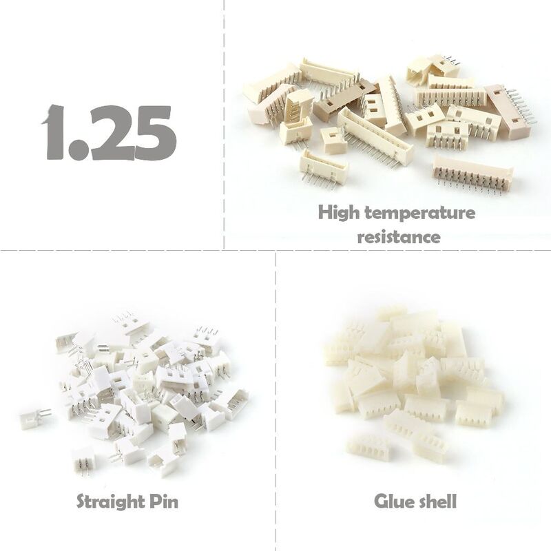 Σύνδεσμος Wafer 1.25mm Pitch 2-16 Pin Dip Right Angl Jst Σύνδεσμος καλωδίου με πλακέτο