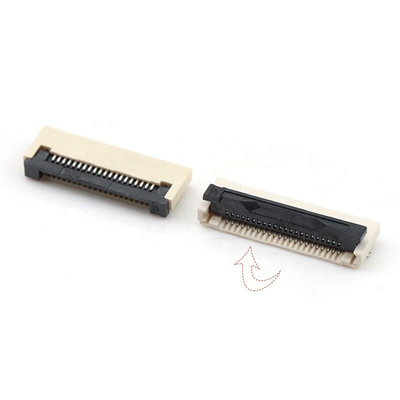 Συνδετήρας FPC Οριζόντιος Flip-lock Τύπου ZIF H2.0mm 4-60pin Βήμα 0.5mm Συνδετήρες FPC/FFC