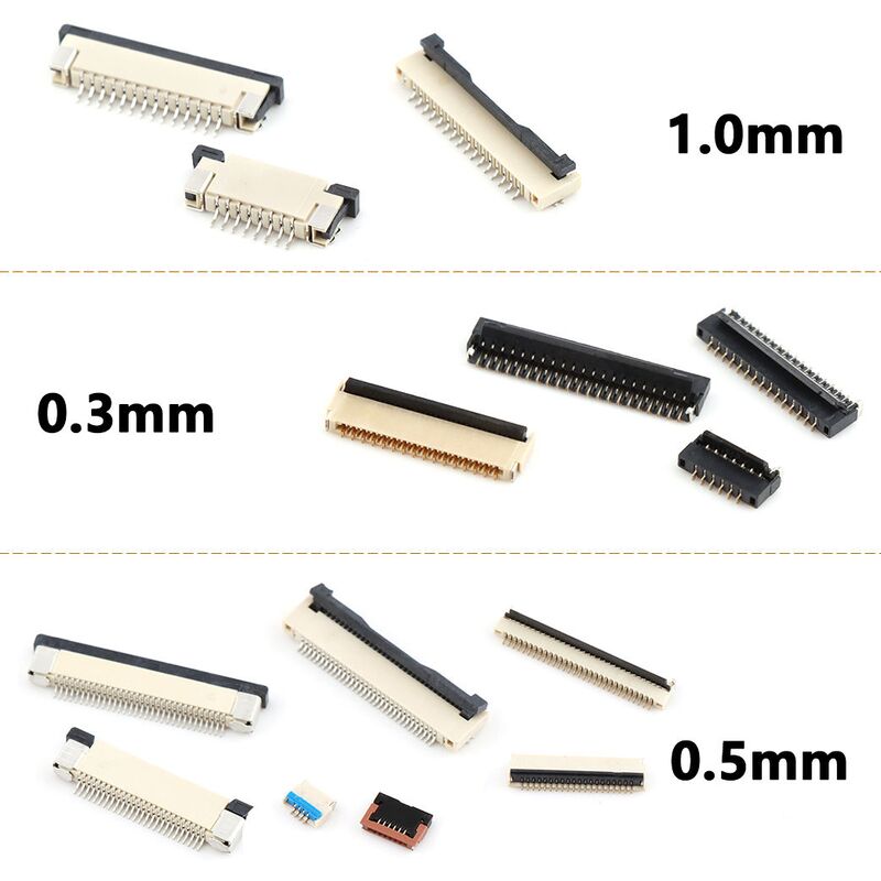 13/51 συνδετήρας 1MM διπλή πίσσα 0,3 καλωδίων καρφιτσών FPC επαφών ύψους συνδετήρας Fpc Ffc