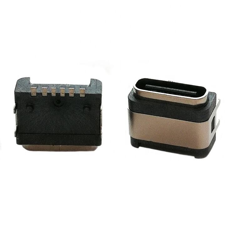 IP67 Αδιάβροχος σύνδεσμος USB 6pin οριζόντιας επιφάνειας USB τύπου C