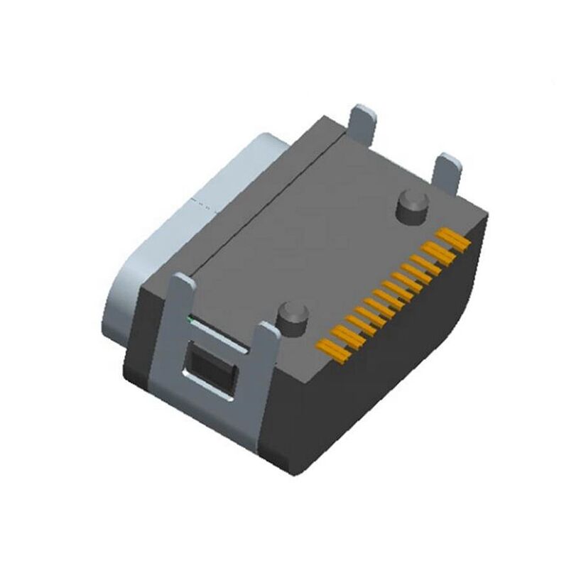 16pin USB γυναικείο σύνδεσμος αδιάβροχος Type-c πρίζα SMT IPX7