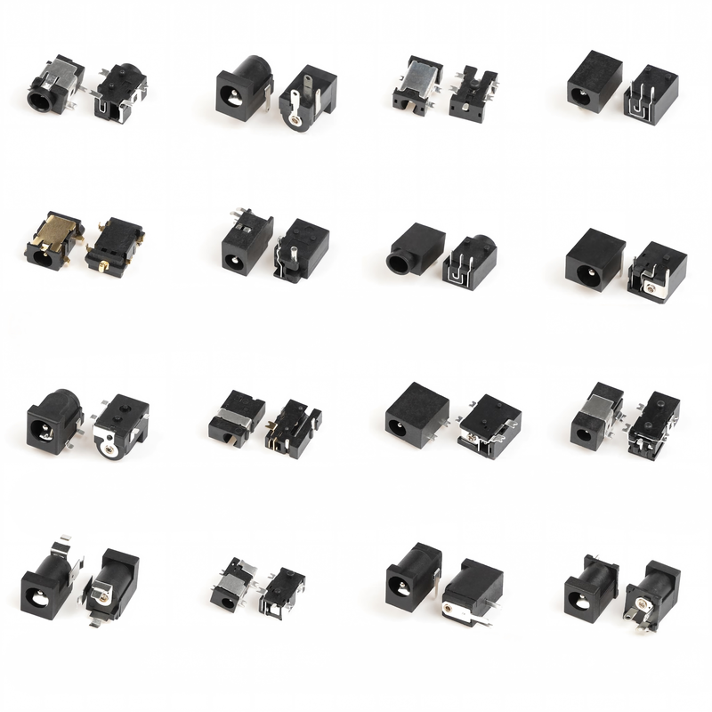 5 PIN DC-058-1.3mm DIP Brass Contact Nylon Housing DC Power Adapter Plug Γυναικεία πρίζα