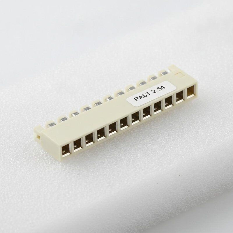 PA6T UL94V-0 Γυναικείο σύνδεσμο κεφαλής με 2.54mm Pitch και Brass Gold Flash Contact