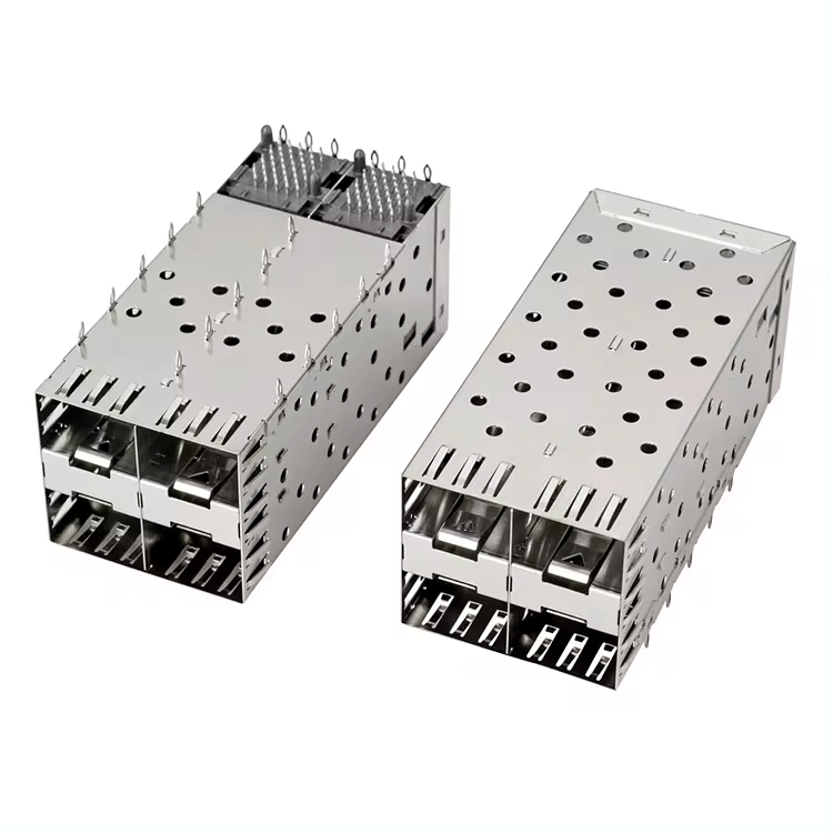 QSFP SFP Κλουβί 2X2 Κλουβί λιμένων με φωτεινό σωλήνα