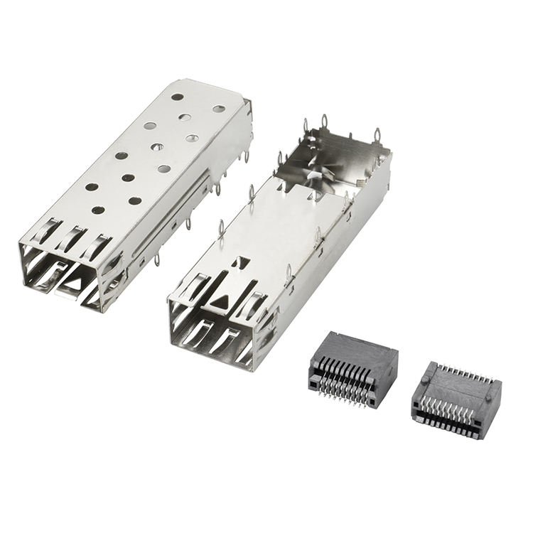 QSFP SFP Κλουβί 2X2 Κλουβί λιμένων με φωτεινό σωλήνα