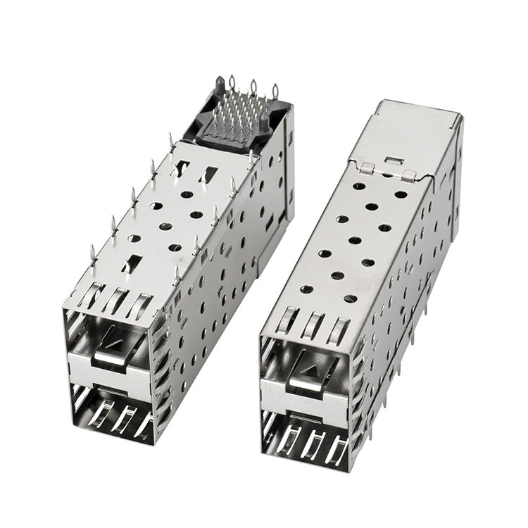 QSFP SFP Κλουβί 2X2 Κλουβί λιμένων με φωτεινό σωλήνα
