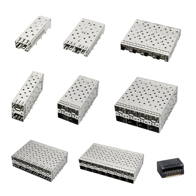 QSFP SFP Κλουβί 2X2 Κλουβί λιμένων με φωτεινό σωλήνα