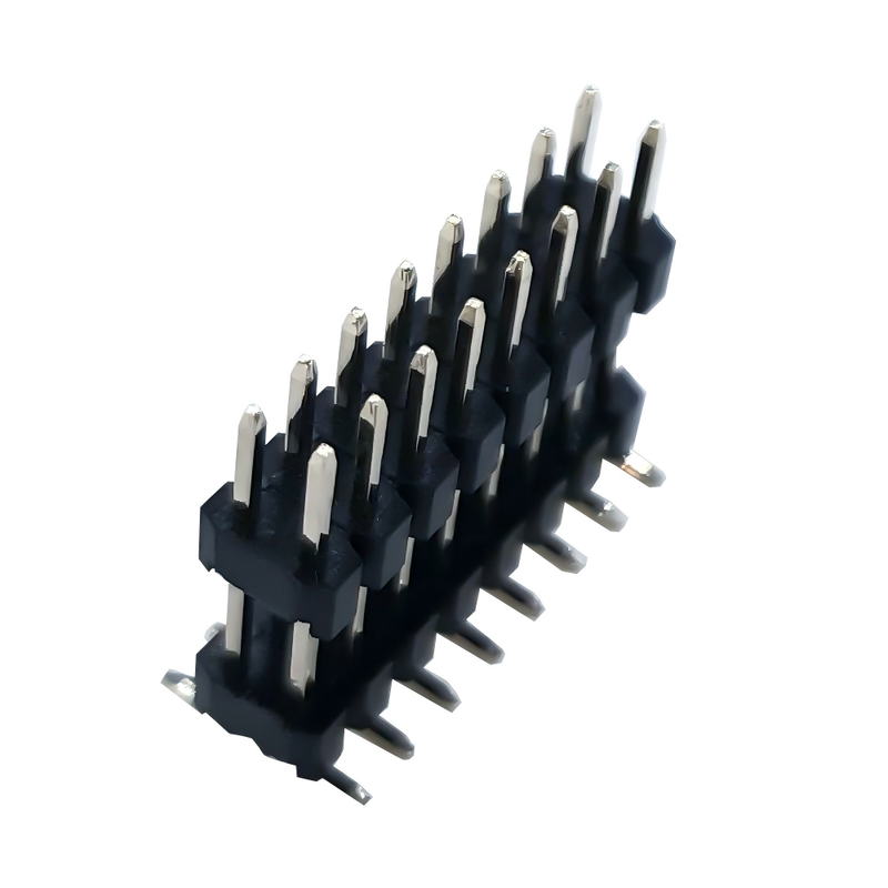 2.54mm Pitch Double Row Pin Header αρσενικός σύνδεσμος SMT τύπος