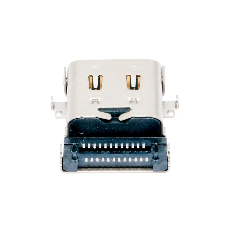 Προσαρμοσμένο USB τύπου C 3,2 40 Gbps Αδιάβροχο U4 24 Pin SMT DIP PCB Γυναικείο συνδετήρα Χρυσή επιχρίστωση 5A ρεύμα