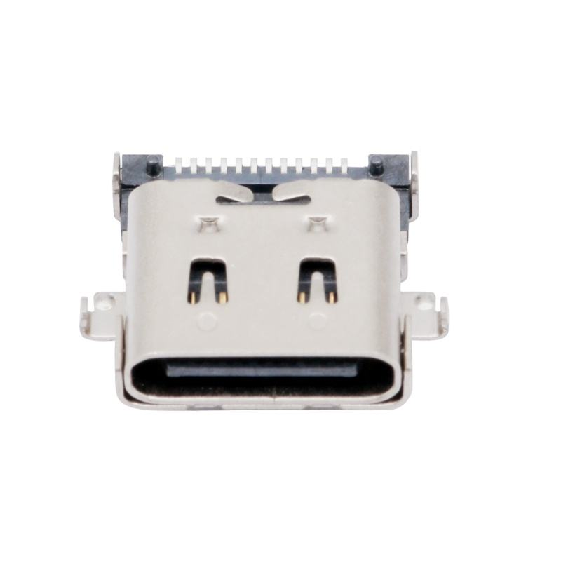 Προσαρμοσμένο USB τύπου C 3,2 40 Gbps Αδιάβροχο U4 24 Pin SMT DIP PCB Γυναικείο συνδετήρα Χρυσή επιχρίστωση 5A ρεύμα