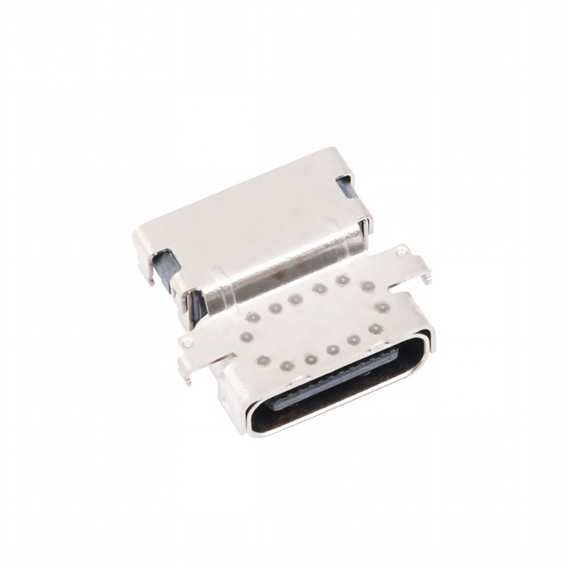 Προσαρμοσμένο USB τύπου C 3,2 40 Gbps Αδιάβροχο U4 24 Pin SMT DIP PCB Γυναικείο συνδετήρα Χρυσή επιχρίστωση 5A ρεύμα