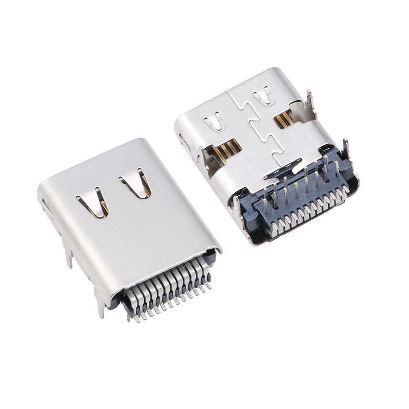 Προσαρμοσμένο USB 3.2 Type-C Connector 40 Gbps Αδιάβροχο U4 Socket 24 Pin SMT DIP PCB Γυναικείο αρσενικό Connector Factory