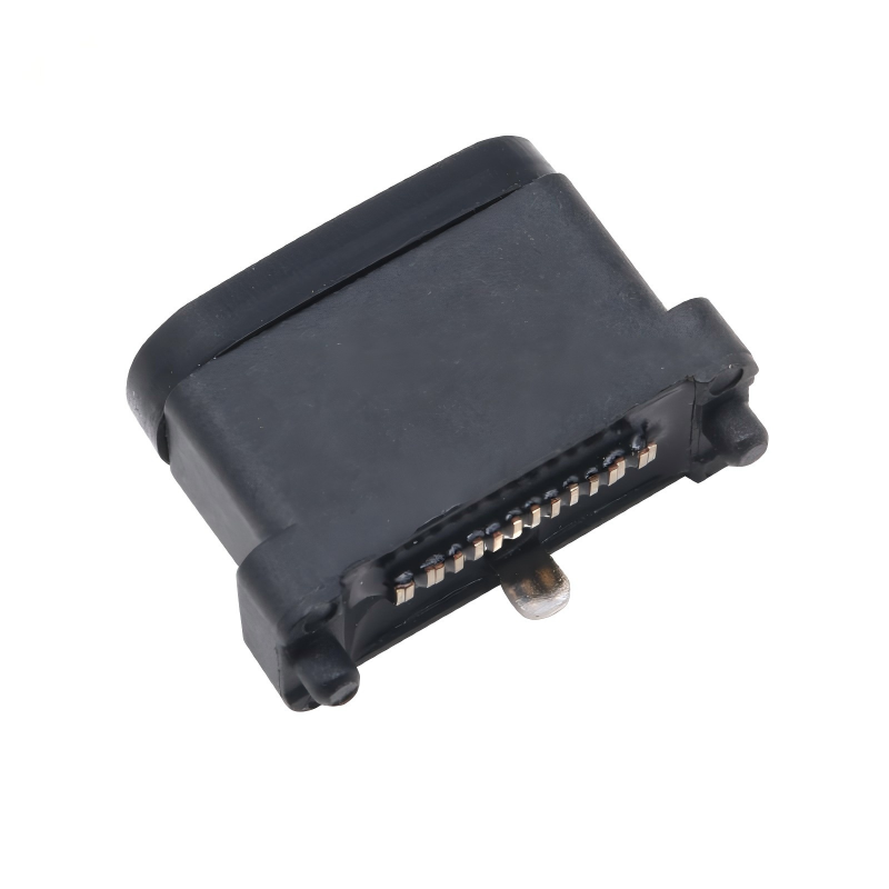 USB 3.2 Type-C 40 Gbps αδιάβροχη υποδοχή U4 24 Pin SMT DIP PCB θηλυκός σύνδεσμος με επιχρύσωση, ανοξείδωτος χάλυβας 5A 100V AC