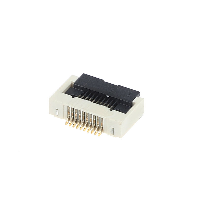 0.5mm Pitch Butterfly Lock FFC/FPCH Connector Οριζόντια κατώτερη σύνδεση με 2,55H ύψος Flip Cover για Flat Flex Electronics
