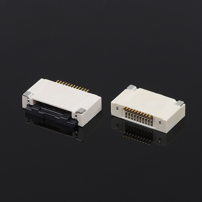 0.5mm Pitch Butterfly Lock FFC/FPCH Connector Οριζόντια κατώτερη σύνδεση με 2,55H ύψος Flip Cover για Flat Flex Electronics