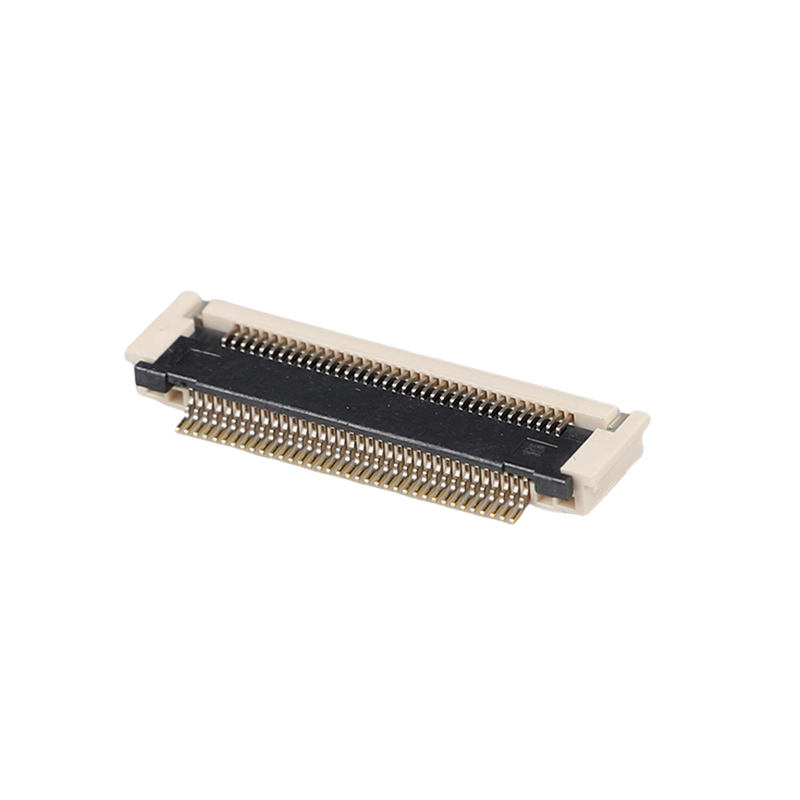 Επιχρυσωμένος 0,5mm Pitch FPCFFC Connector 2,7H Post-Pressure Horizontal SMD 10-68Pin 50V 0,5A