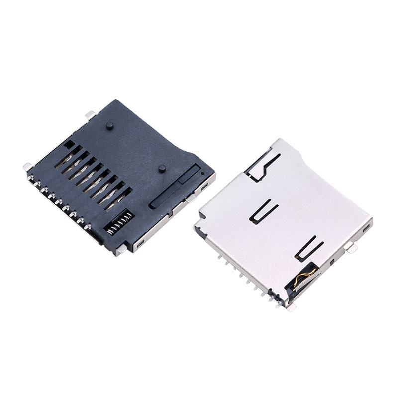8-Pin Micro SD / TF Card Socket. Molex 472192001 Εναλλακτική. H1.8mm Σηκώστε το κάλυμμα.
