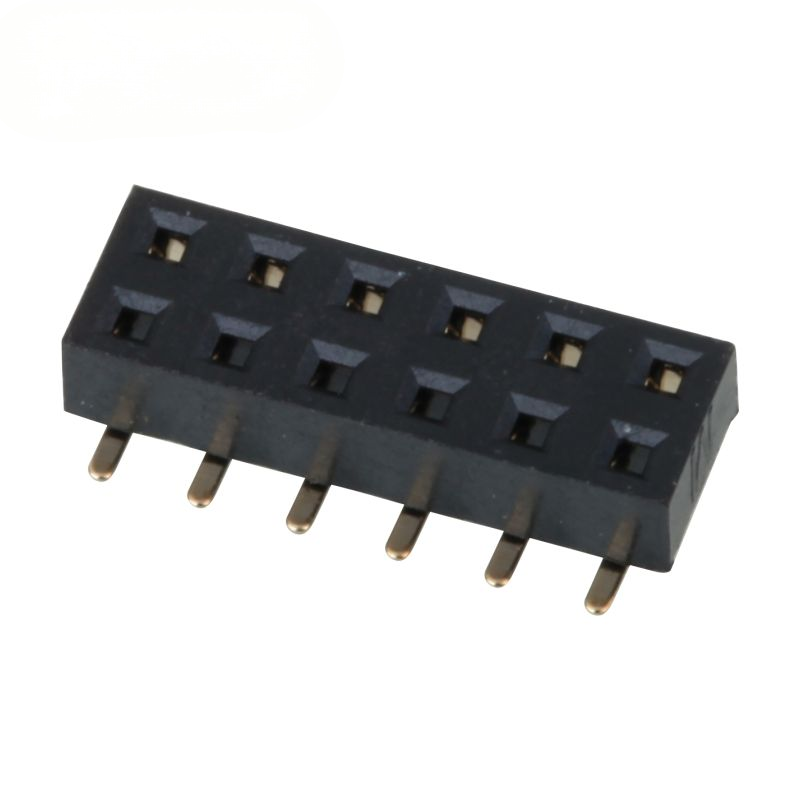 Υποδοχή θηλυκού ακροδέκτη SMD 2.0mm Διπλής Σειράς Κάτω Εισόδου Επιχρυσωμένος Ακροδέκτης Θηλυκού
