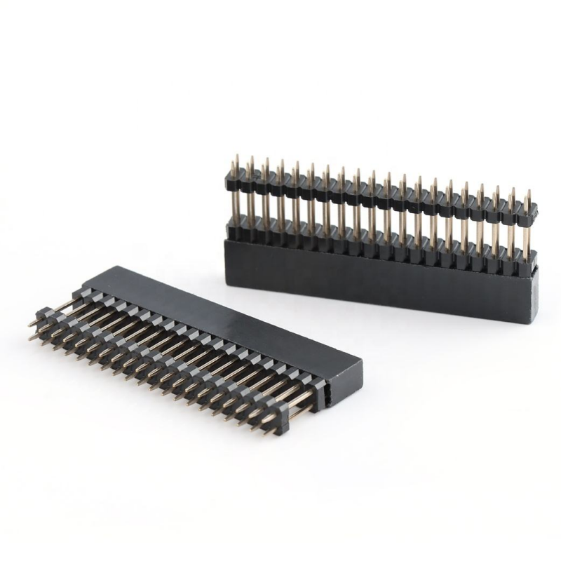 Διπλή σειρά 2.54mm Pitch Pin Header Connector Ανύψωση 2*20pins Ευθεία Στοίβαξη Header 0.1 Inch Pin Θηλυκή Κεφαλίδα