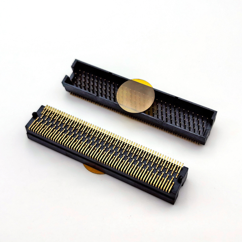 1.27mm Θηλυκός σύνδεσμος επικοινωνίας 4x25P H5.08 SMT Τύπου Υ Πλήρως επιχρυσωμένος 1u για PCBA