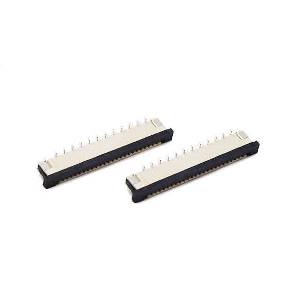 Κάθετο ύψος 1.0mm συνδετήρων καλωδίων FFC FPC SMT επίπεδο SGS καρφιτσών 4-50