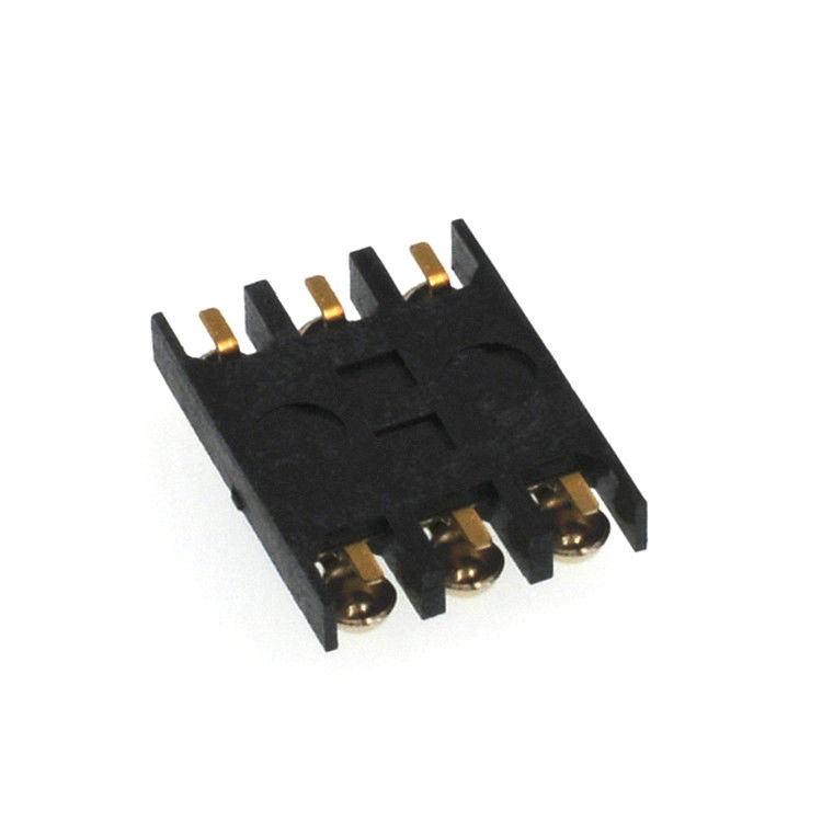 Σφαιρικό σράπνελ 6 ύψος συνδετήρων SMT 1.5mm 2.0mm υποδοχών καρτών καρφιτσών SIM