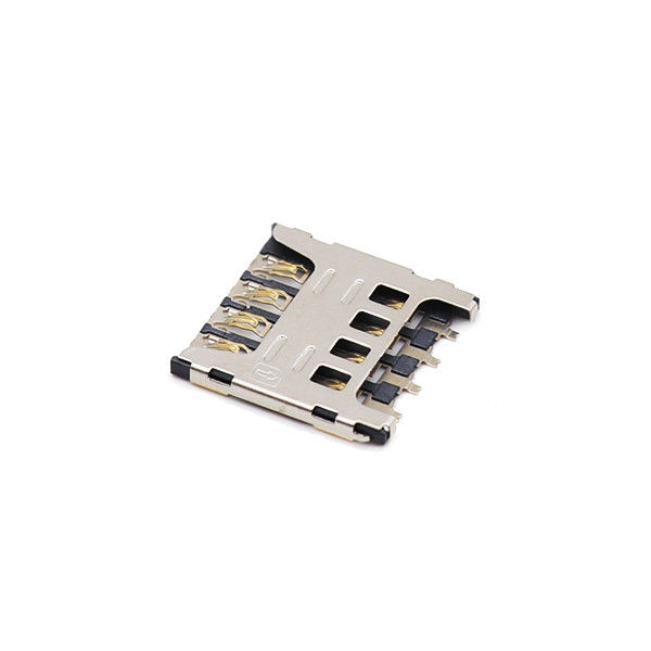 LCP 8 αντιφατική H1.8mm 5000 υποδοχών καρτών μικροϋπολογιστών SIM καρφιτσών διάρκεια κύκλων συνδετήρων