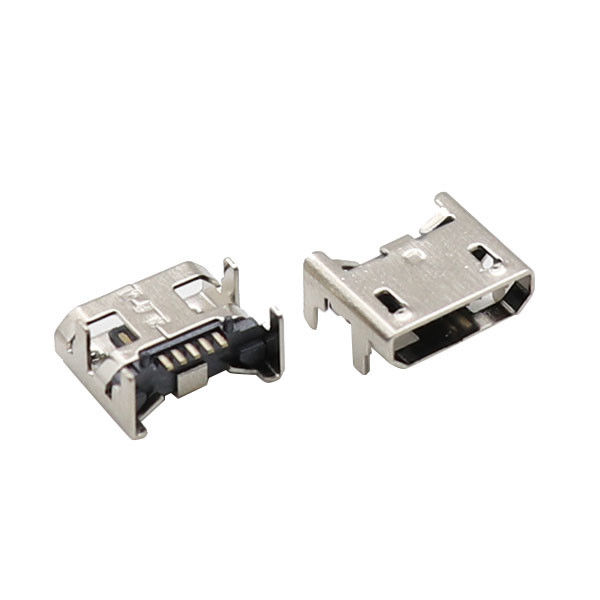 UL94V-0 συνδετήρες μικροϋπολογιστών USB 5 θηλυκά πόδια υποδοχών καρφιτσών που παρεμβάλλουν το πιάτο του Jack καθισμάτων